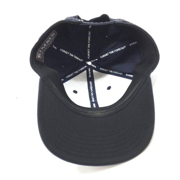 Simms Snapback Baseball Cap "Forget The Forecast" Black - Picture 4 of 7